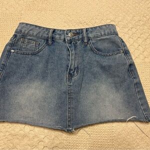 SHEIN Women's Denim Mini Skirt